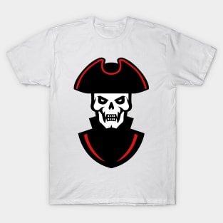 Captain Pirate Skull Face Logo T-Shirt